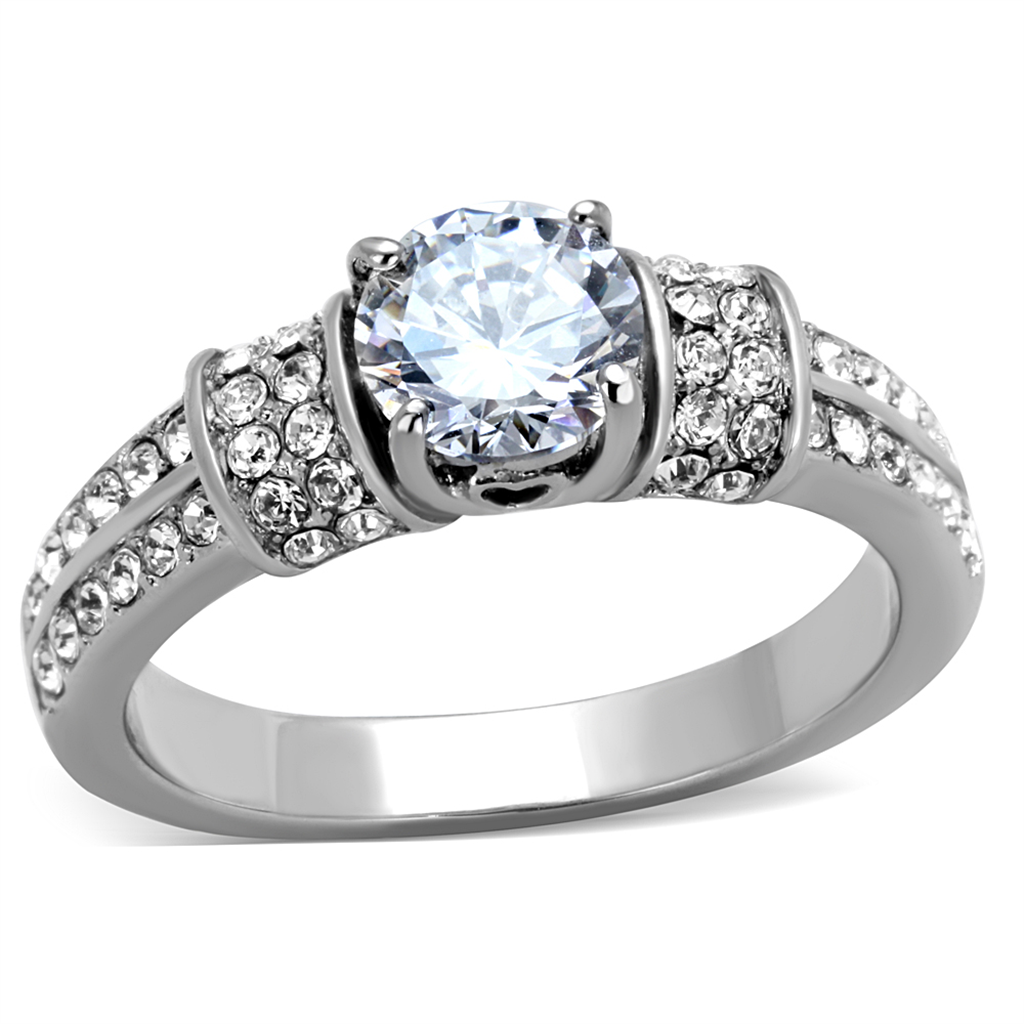 CJE1921 Women's Clear CZ Engagement Ring