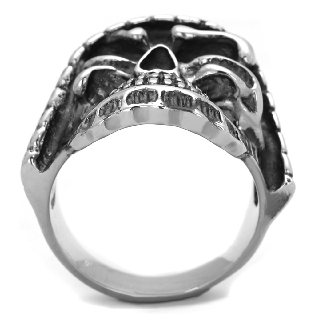 CJE2056 Men's Punisher Skull Stainless Steel Ring