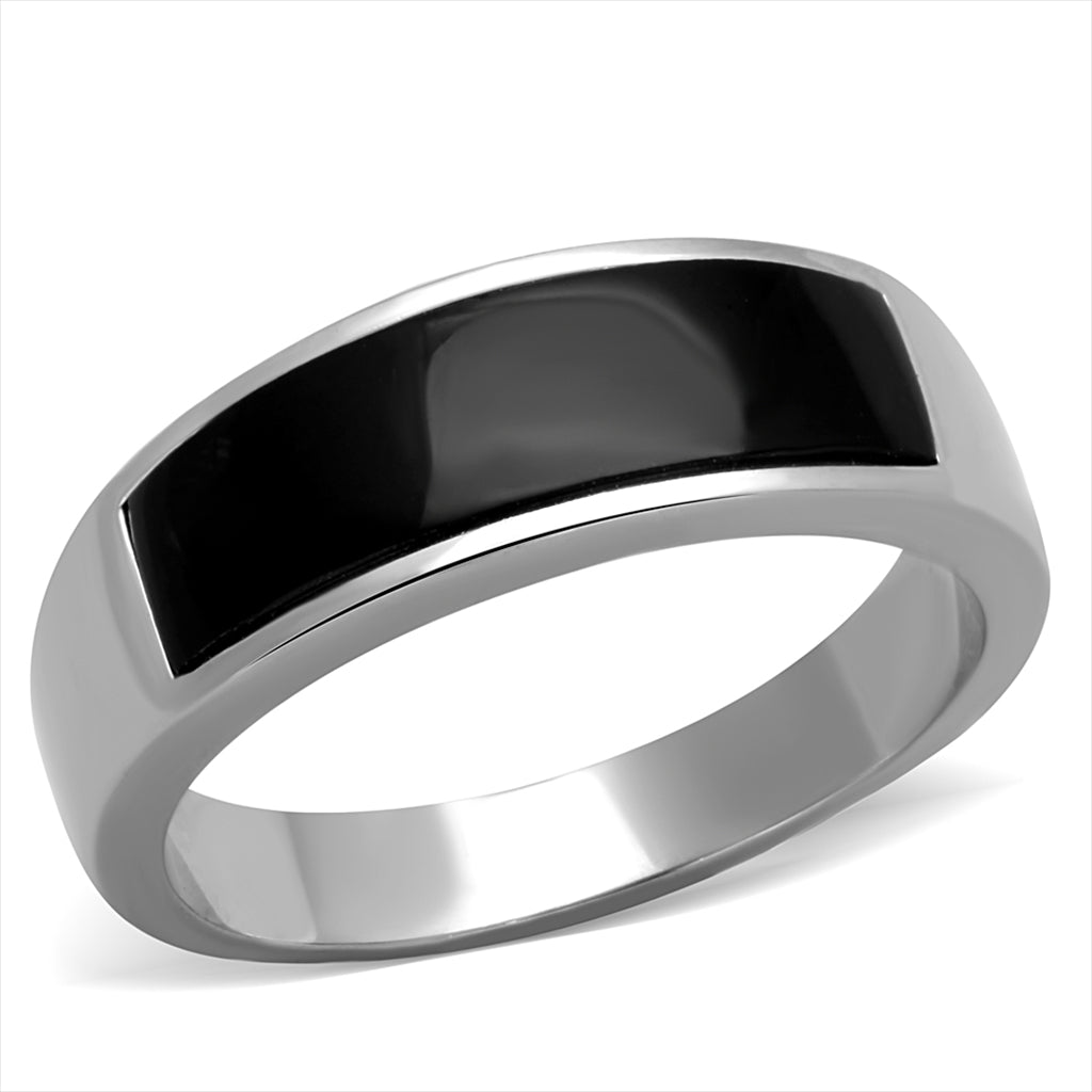 CJ2062 Onyx Jet Men's Stainless Steel Ring