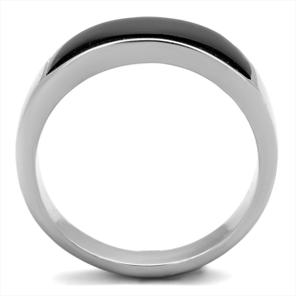 CJ2062 Onyx Jet Men&#39;s Stainless Steel Ring