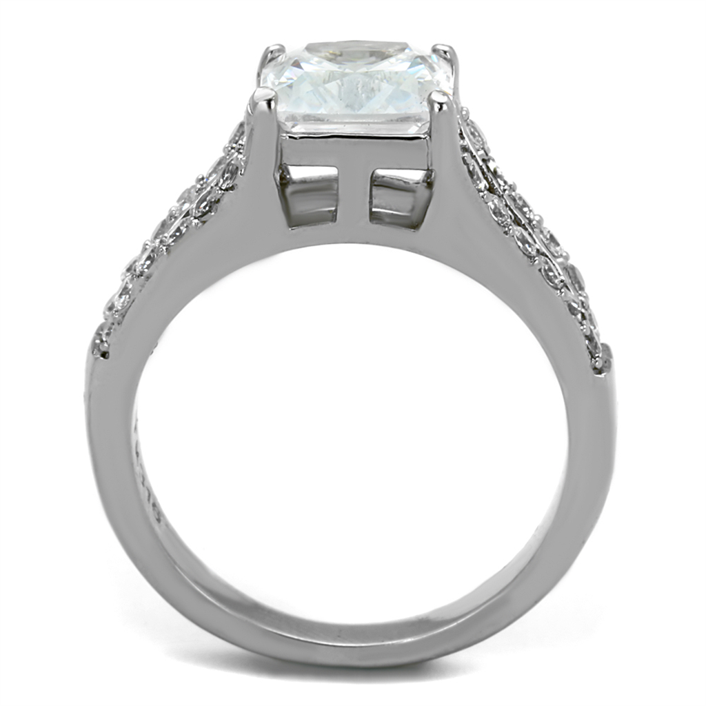 CJE2112 Princess Cut CZ Pave Ring