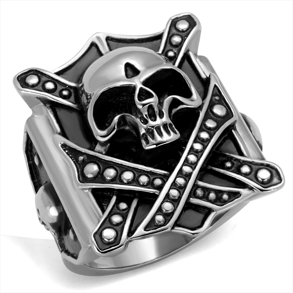 CJE2242 Armed Skull Stainless Steel Men&#39;s Ring