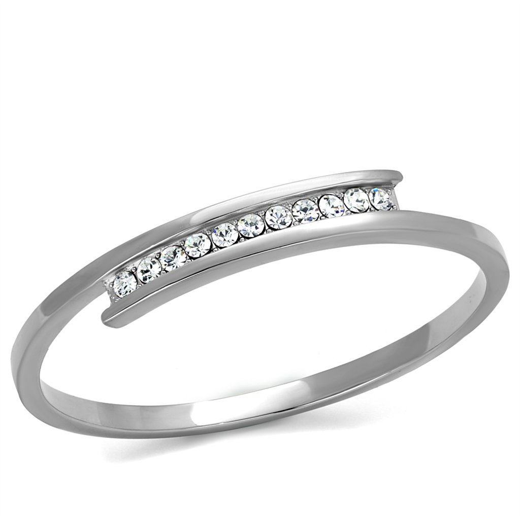 CJE2248 Stainless Steel Top Grade Crystal Bangle