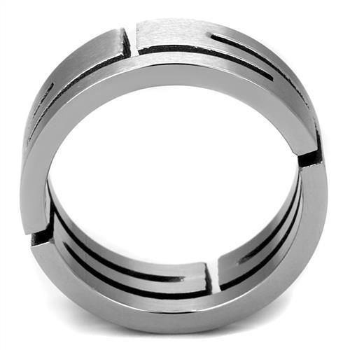 CJ2393 Wholesale Men's Stainless Steel High polished Labyrinth Ring