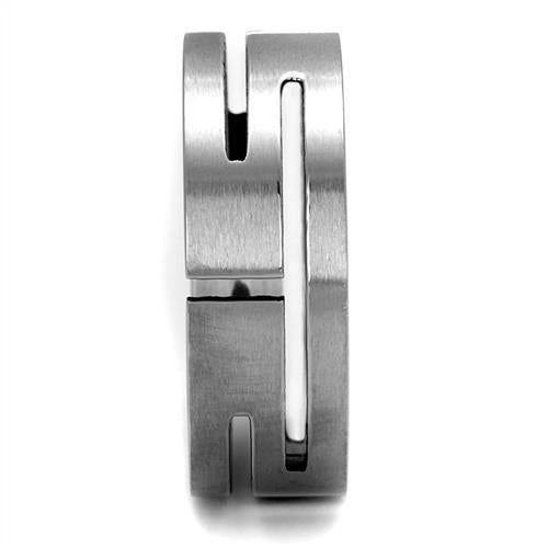 CJ2393 Wholesale Men's Stainless Steel High polished Labyrinth Ring