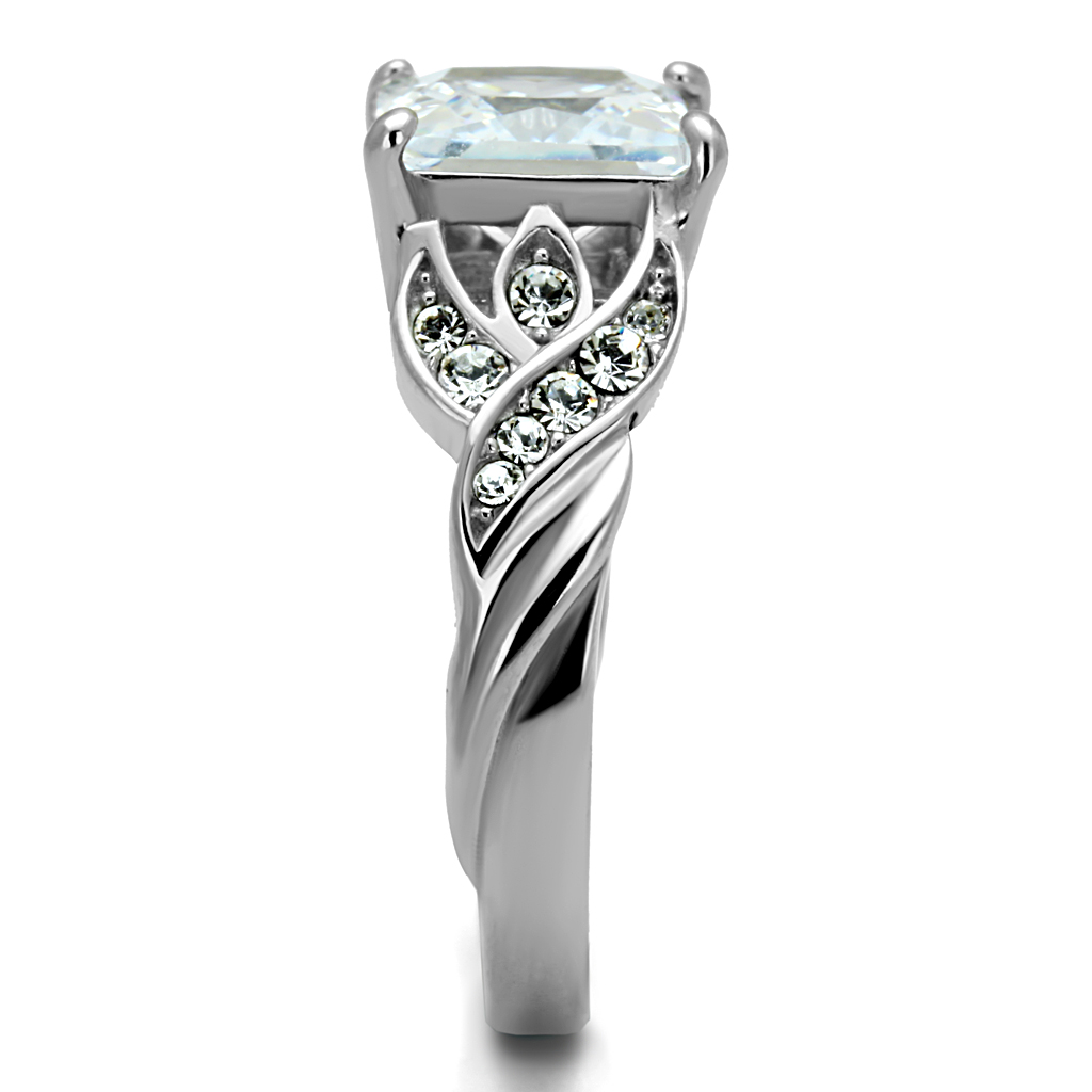 CJE2657 Princess Cut AAA Grade CZ Engagement Ring