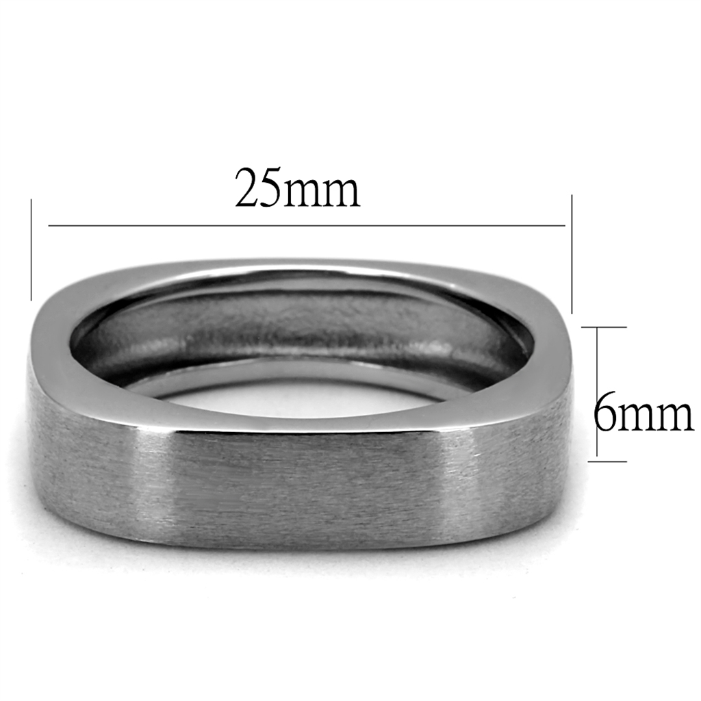 CJE2668 Men's Stainless Steel Plain Band Ring