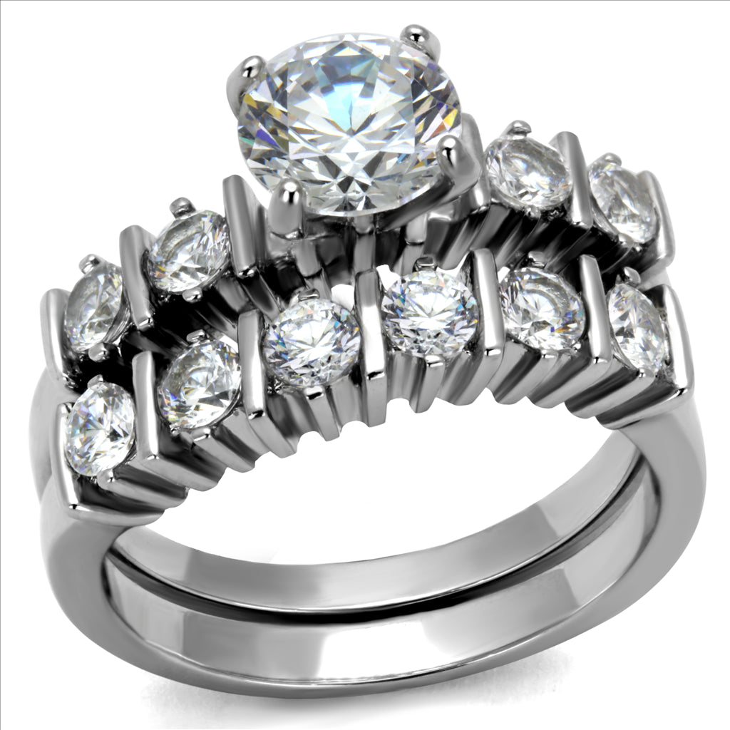 CJE2869 Wholesale Stainless Steel AAA Grade CZ Ring
