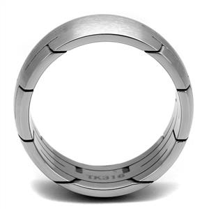 CJE2920 Wholesale Men's Stainless Steel Multiple Cut Band
