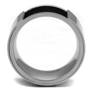 CJE2923 Wholesale Men's Stainless Steel Epoxy Jet Band