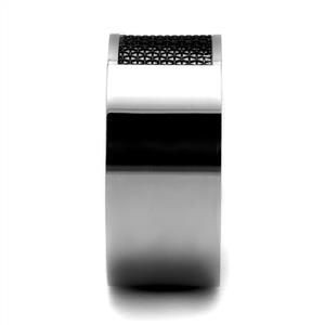 CJE2923 Wholesale Men's Stainless Steel Epoxy Jet Band