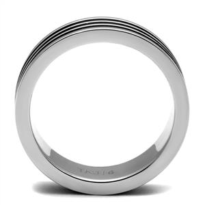 CJE2925 Wholesale Men's Stainless Steel Epoxy Jet Band