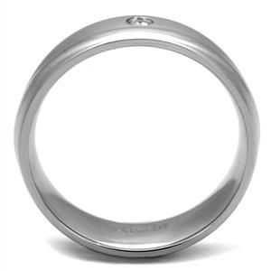 CJE2932 Wholesale Men's Stainless Steel Clear AAA Grade CZ Band