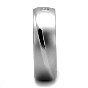 CJE2932 Wholesale Men's Stainless Steel Clear AAA Grade CZ Band
