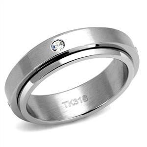 CJE2933 Wholesale Men's Stainless Steel Clear AAA Grade CZ Band