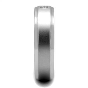 CJE2934 Wholesale Men's Stainless Steel Clear AAA Grade CZ Band