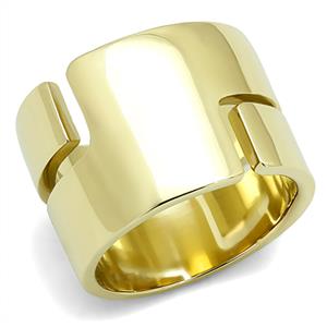 CJE3118 Wholesale Women&#39;s Stainless Steel IP Gold Fashion Ring