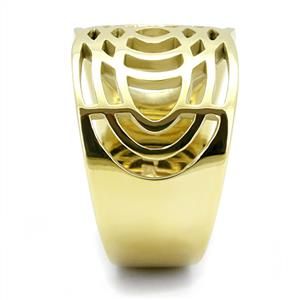 CJE3119 Wholesale Women&#39;s Stainless Steel IP Gold Fashion Ring