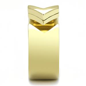 CJE3120 Wholesale Women's Stainless Steel IP Gold Arrow Fashion Ring