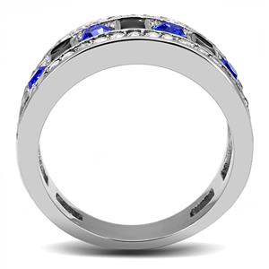 CJE3141 Wholesale Women's Stainless Steel Sapphire Top Grade Crystal Fashion Ring