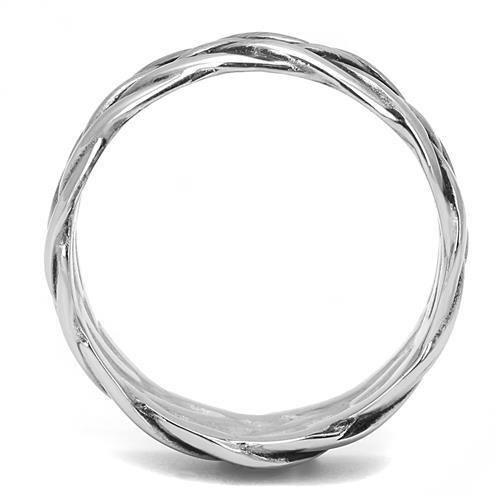 CJ3280 Wholesale Men's Stainless Steel Woven Epoxy Jet Ring