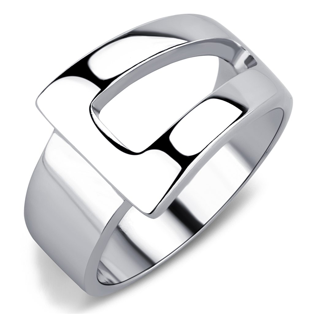 CJE3438 Wholesale Women's Stainless Steel Buckle Fashion Ring