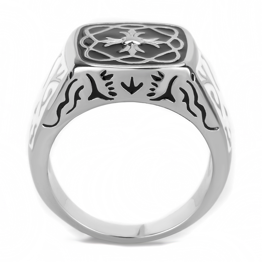 CJE3460 Wholesale Men's Stainless Steel Epoxy Celtic Ring