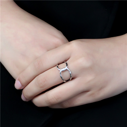 CJE3585 Wholesale Women's Stainless Steel Link Ring