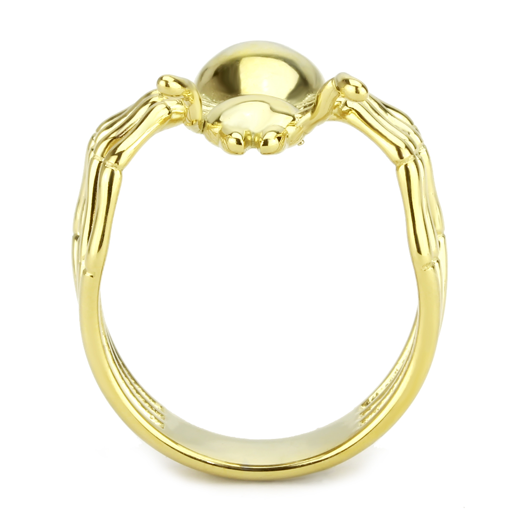 CJ3718 Wholesale Women's Stainless Steel IP Gold Spider Ring