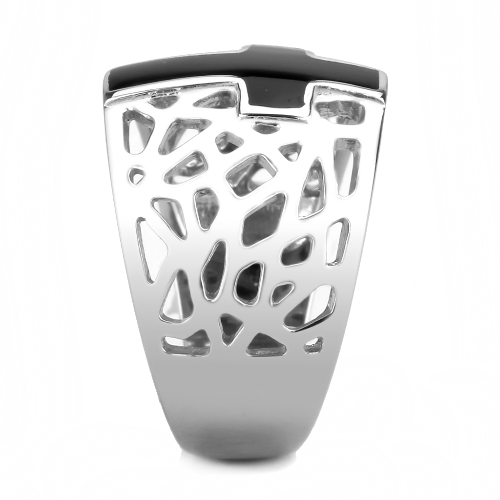 CJ3720 Wholesale Unisex Stainless Steel High polished (no plating) Cross Ring