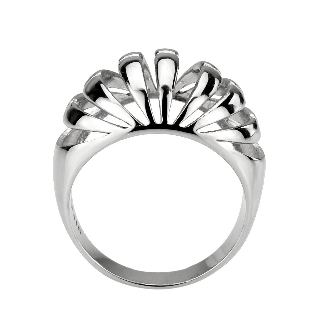 CJ3732 Wholesale Women's Stainless Steel Dome Ring