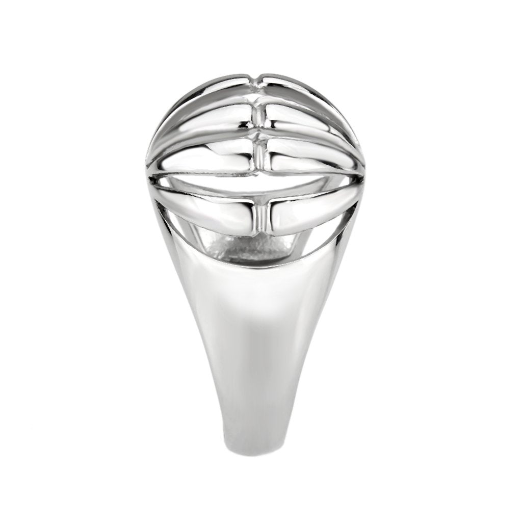 CJ3732 Wholesale Women's Stainless Steel Dome Ring