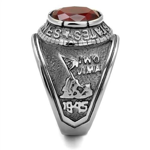 CJ7869OS Wholesale - Stainless Steel "United States Marines" Siam Ring