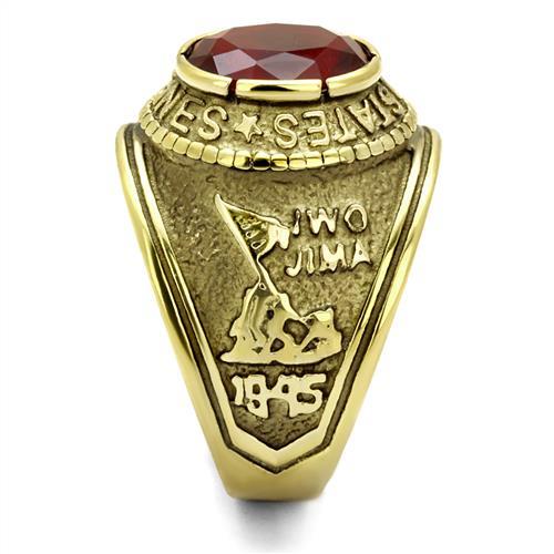 CJG1474 Wholesale Gold Plated Stainless Steel United States Marines Ring