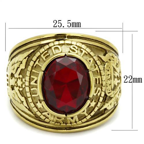 CJG1471 Wholesale Gold Plated Stainless Steel United States Army Ring