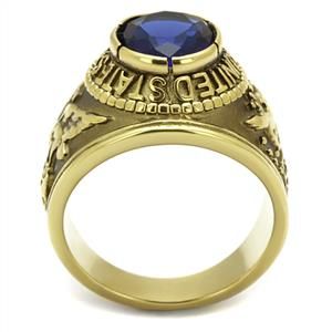 CJG1473 Wholesale Gold Plated Stainless Steel United States Air Force Ring