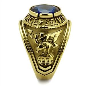 CJG1473 Wholesale Gold Plated Stainless Steel United States Air Force Ring