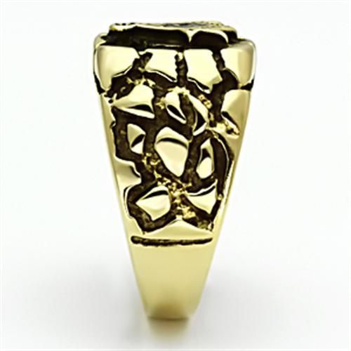 CJE778 Wholesale Men's Stainless Steel IP Gold Masonic Ring