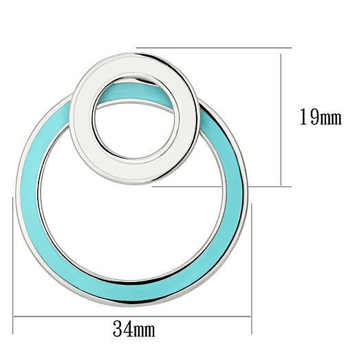 CJG2573 Stainless Steel Epoxy Earrings
