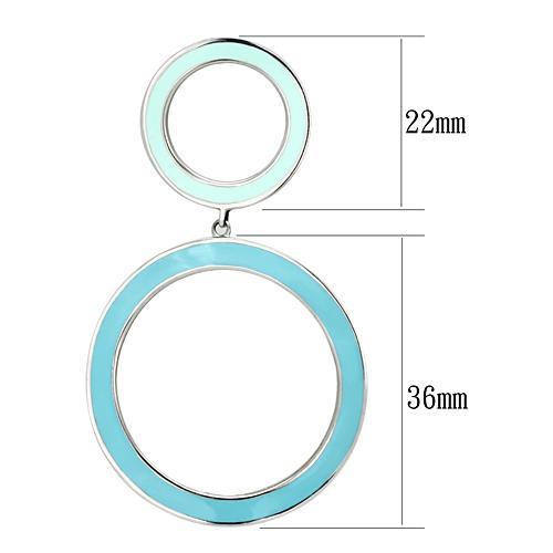 CJG2574 Stainless Steel Epoxy Earrings