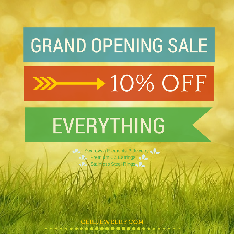 Grand Opening Sale 10 % off Everything