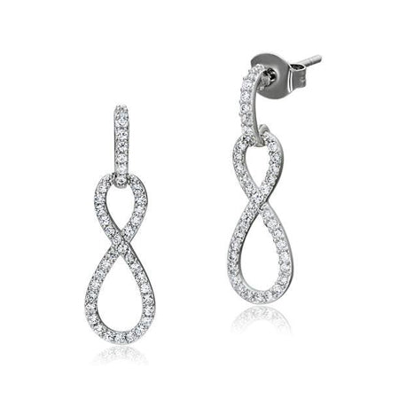 Sterling Silver Earrings with CZ Collection
