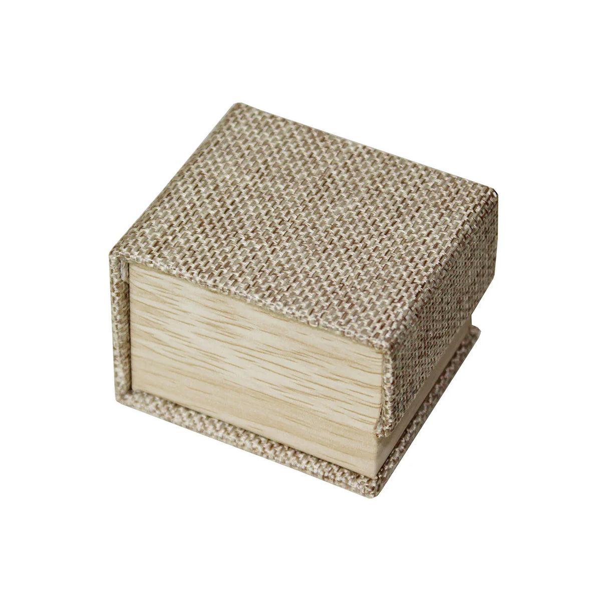 Burlap Ring Box