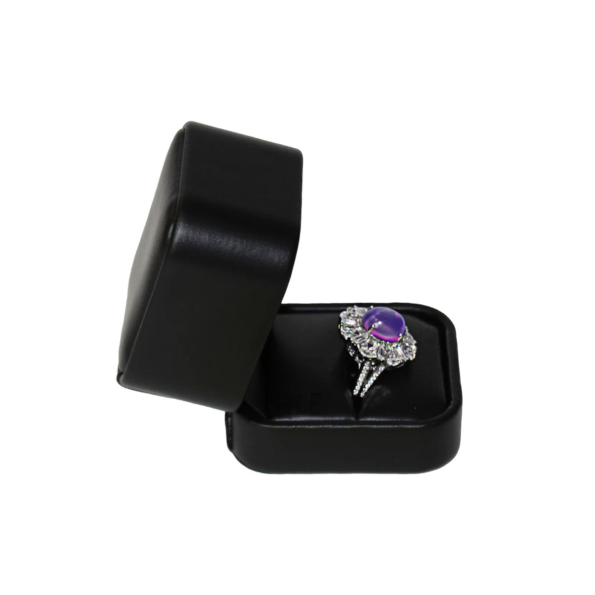 Faux Leather Ring Box with 2 pcs Packer