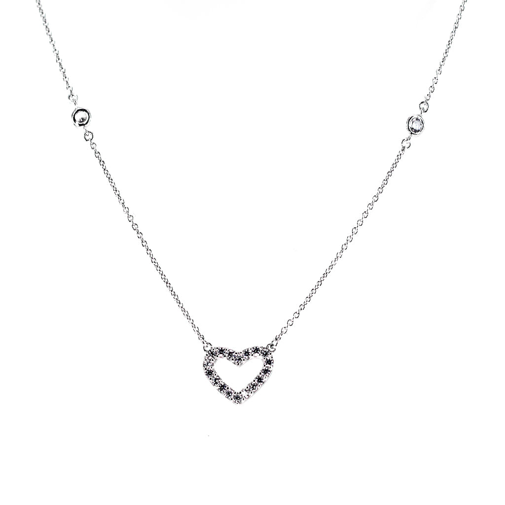 4320 CZ By The Yard Necklace Sterling Silver 925