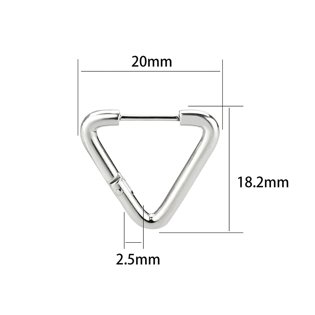 CJ3847 Wholesale Women&#39;s Minimalist Stainless Steel Triangle Earrings