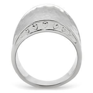 CJ7833OS Wholesale Modern Stainless Steel Grooved Cocktail Ring