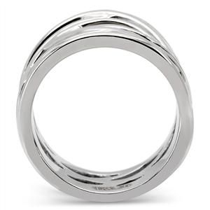 CJ7837OS Wholesale Stainless Steel Woven Cocktail Ring