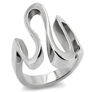 CJ7845OS Wholesale Whimsical Stainless Steel Wave Ring