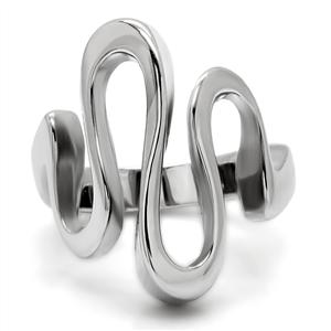 CJ7845OS Wholesale Whimsical Stainless Steel Wave Ring